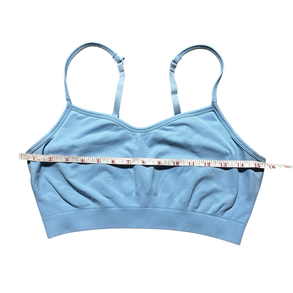 Athleta Light Blue Convertible Racerback Sports Bra M Bralette - Picture 5 of 6